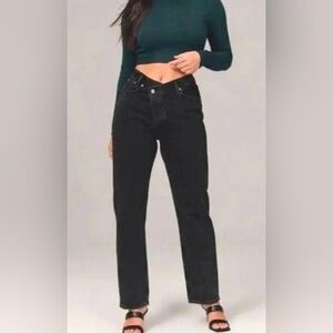 Abercrombie & Fitch The Dad High Rise Jeans curve love